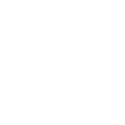 Shopping cart white icon