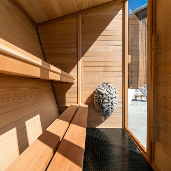interior of plunge sauna