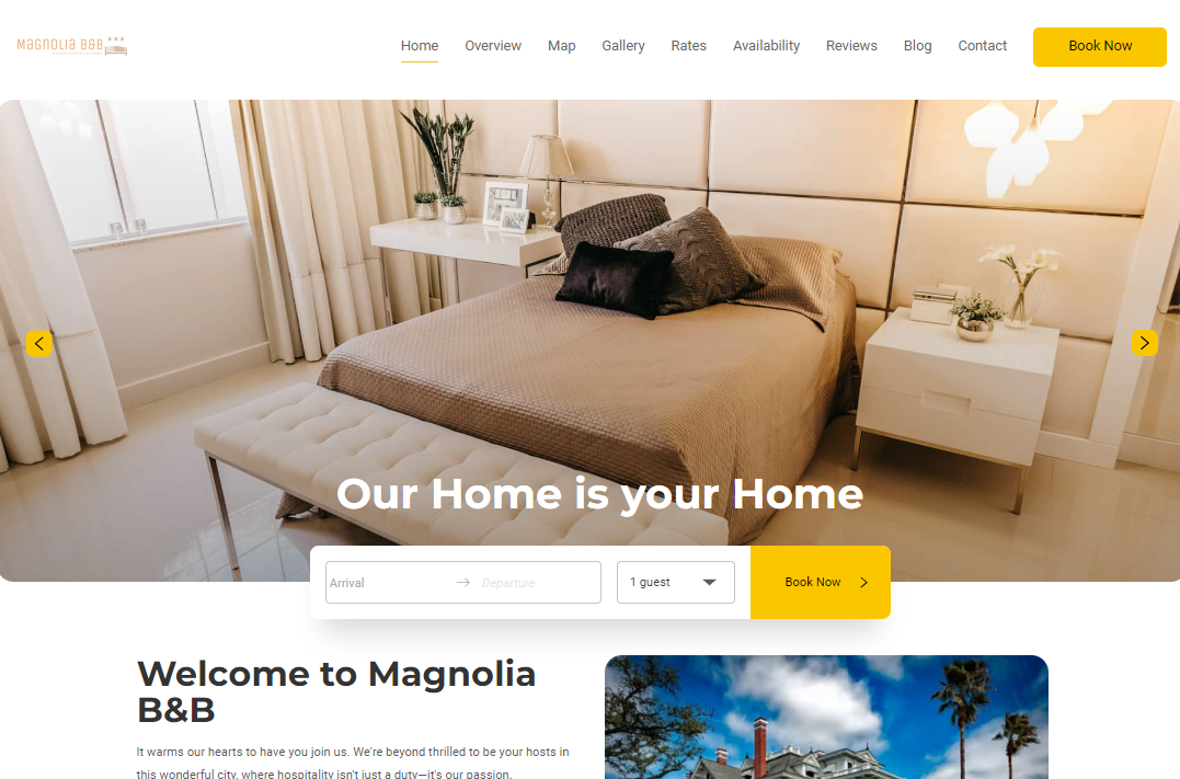 vacation rental website