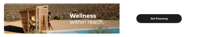 wellness within reach sauna financing