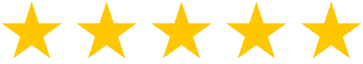 Image of five yellow stars in a row.